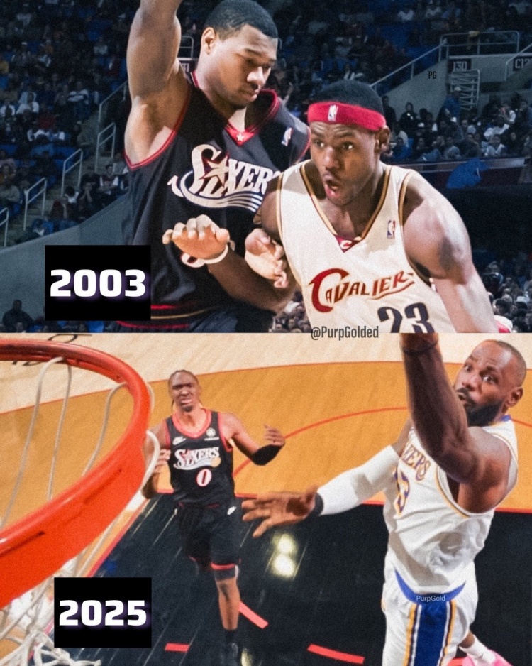 球衣都出复古版了你还没退役！76人2003年对阵詹姆斯时也是这球衣